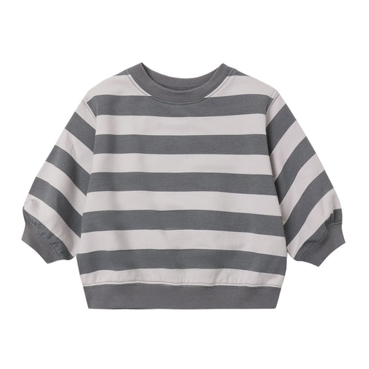 OVERSIZED CREW SWEATSHIRT || MIDNIGHT STRIPE