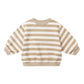 Oversized Crew Sweatshirt || Gold Stripe