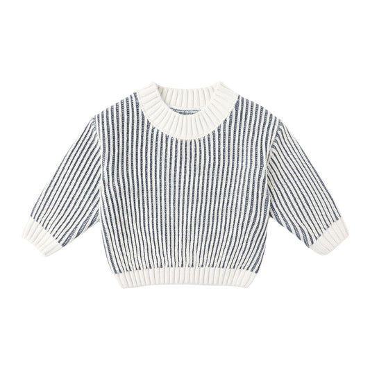 Relaxed Knit Sweater || Ocean
