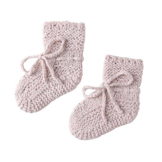 Knit Booties || Lilac