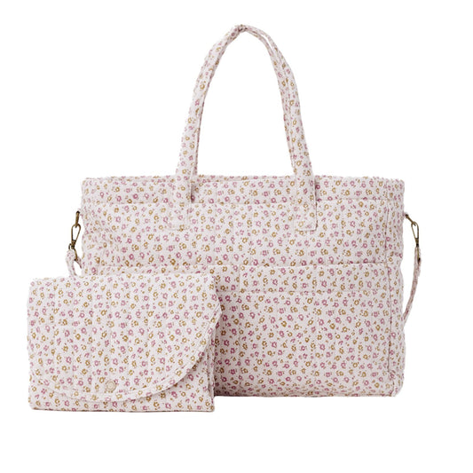 Diaper Bag + Changing Pad Set || Wildflower