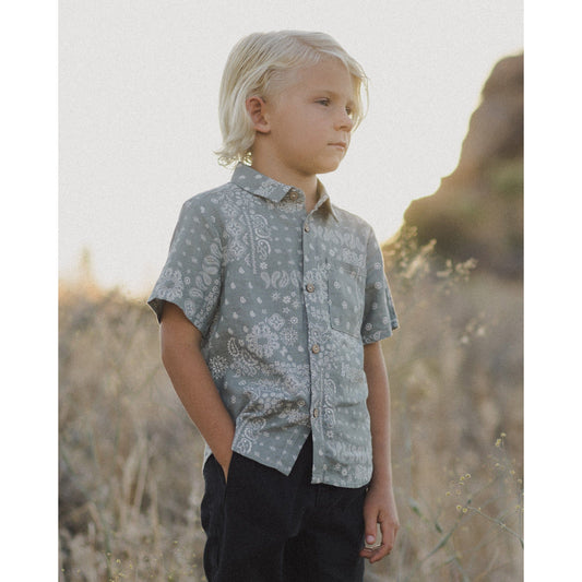 Collared Short Sleeve Shirt || Laurel Bandana