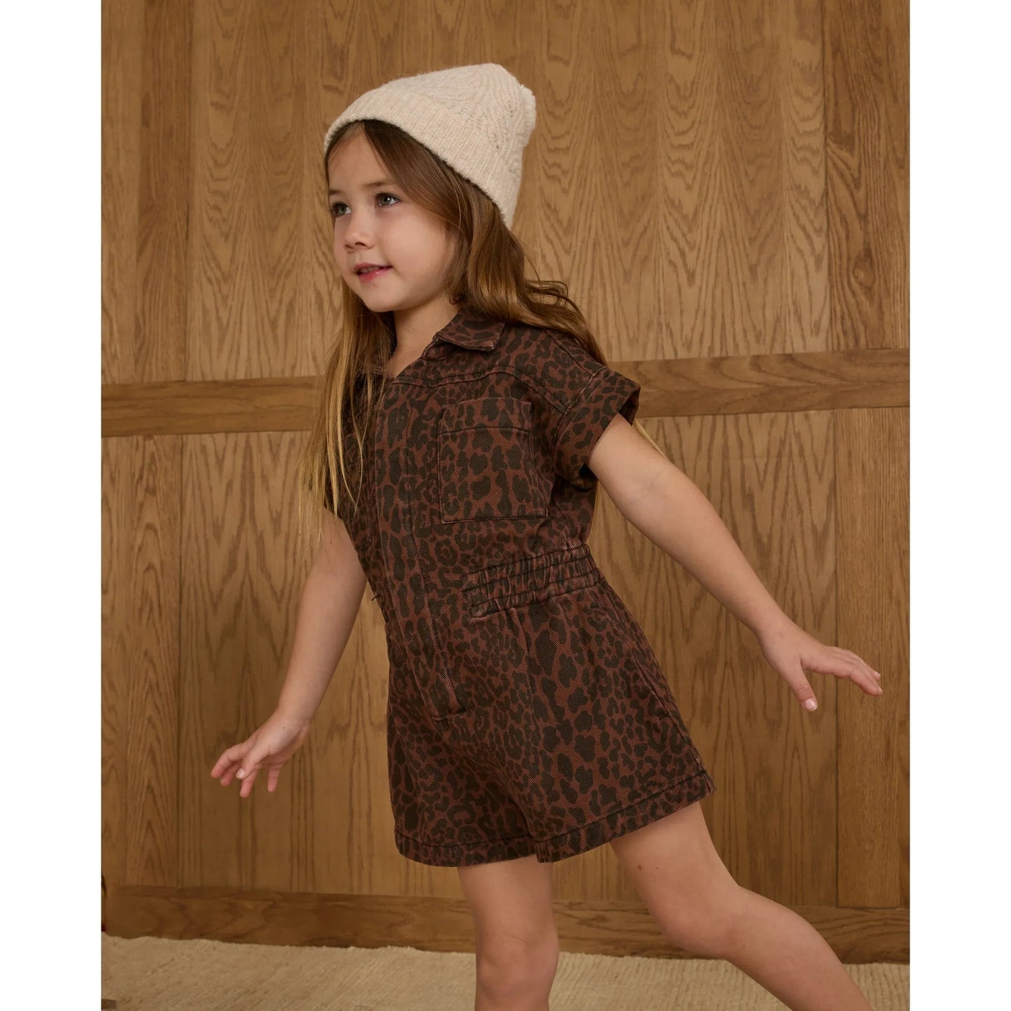 Utility Romper || Leopard