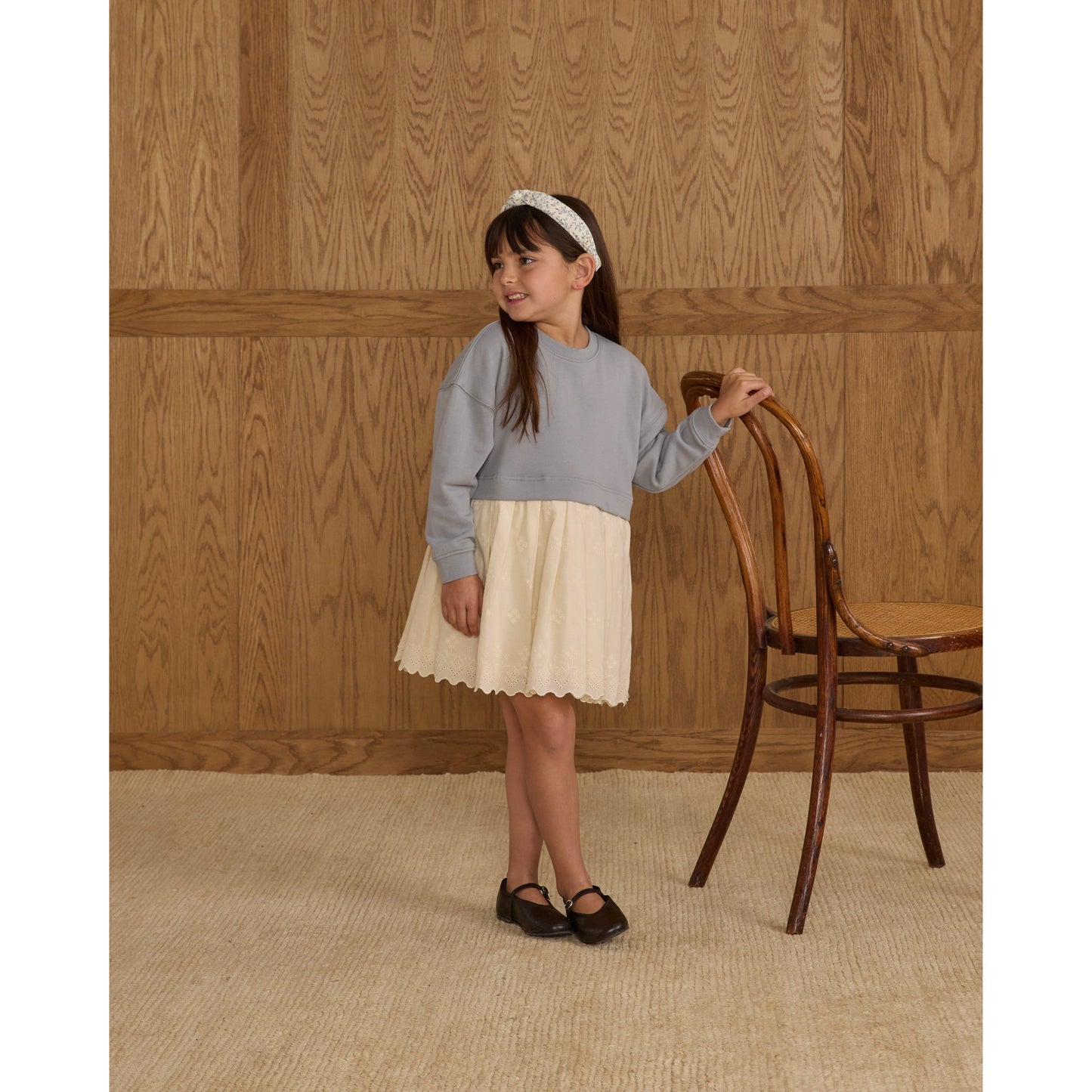 Sweatshirt Dress || Dusty Blue