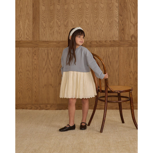 Sweatshirt Dress || Dusty Blue