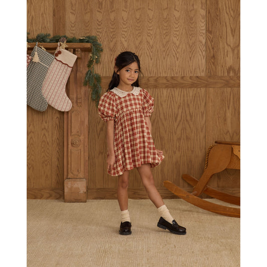 Heidi Dress || Red Plaid