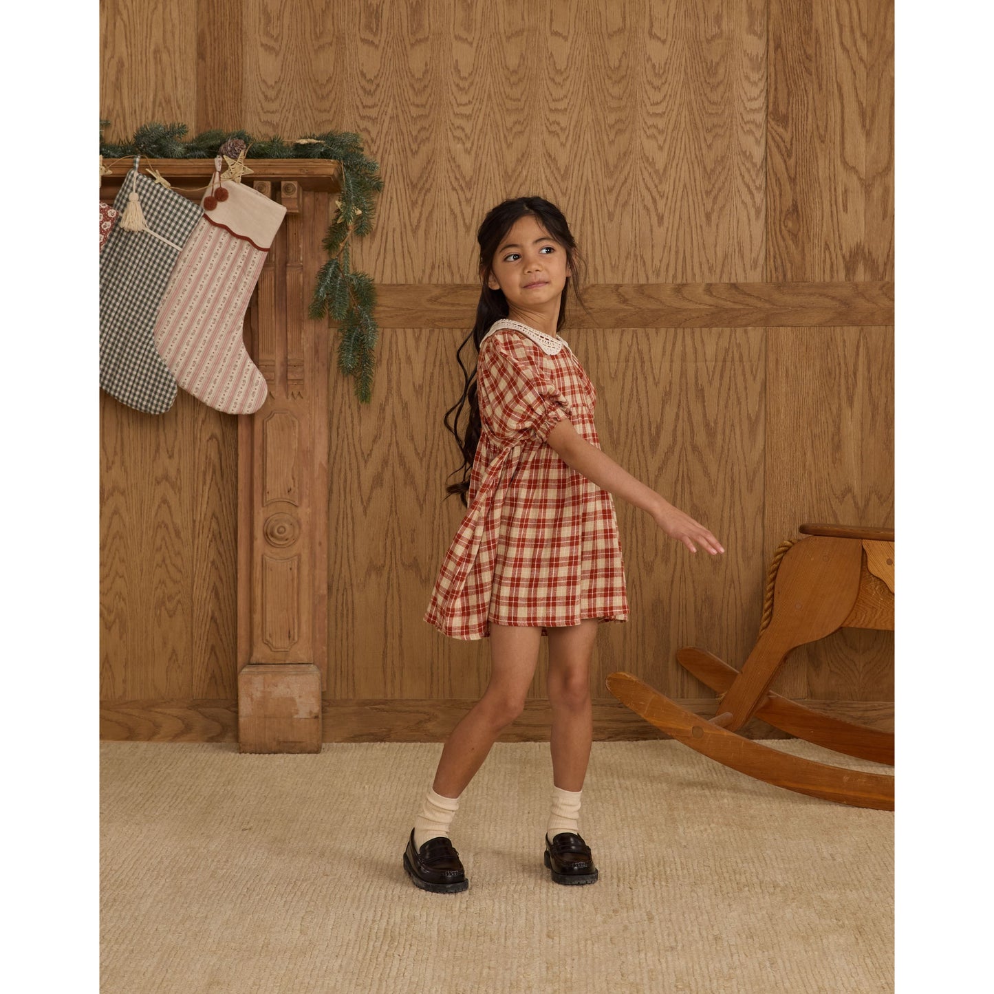 Heidi Dress || Red Plaid