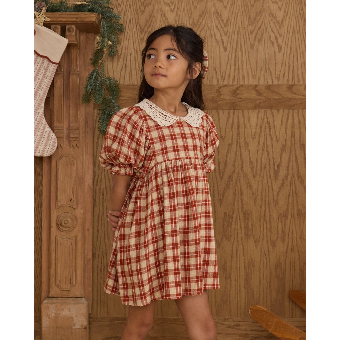 Heidi Dress || Red Plaid