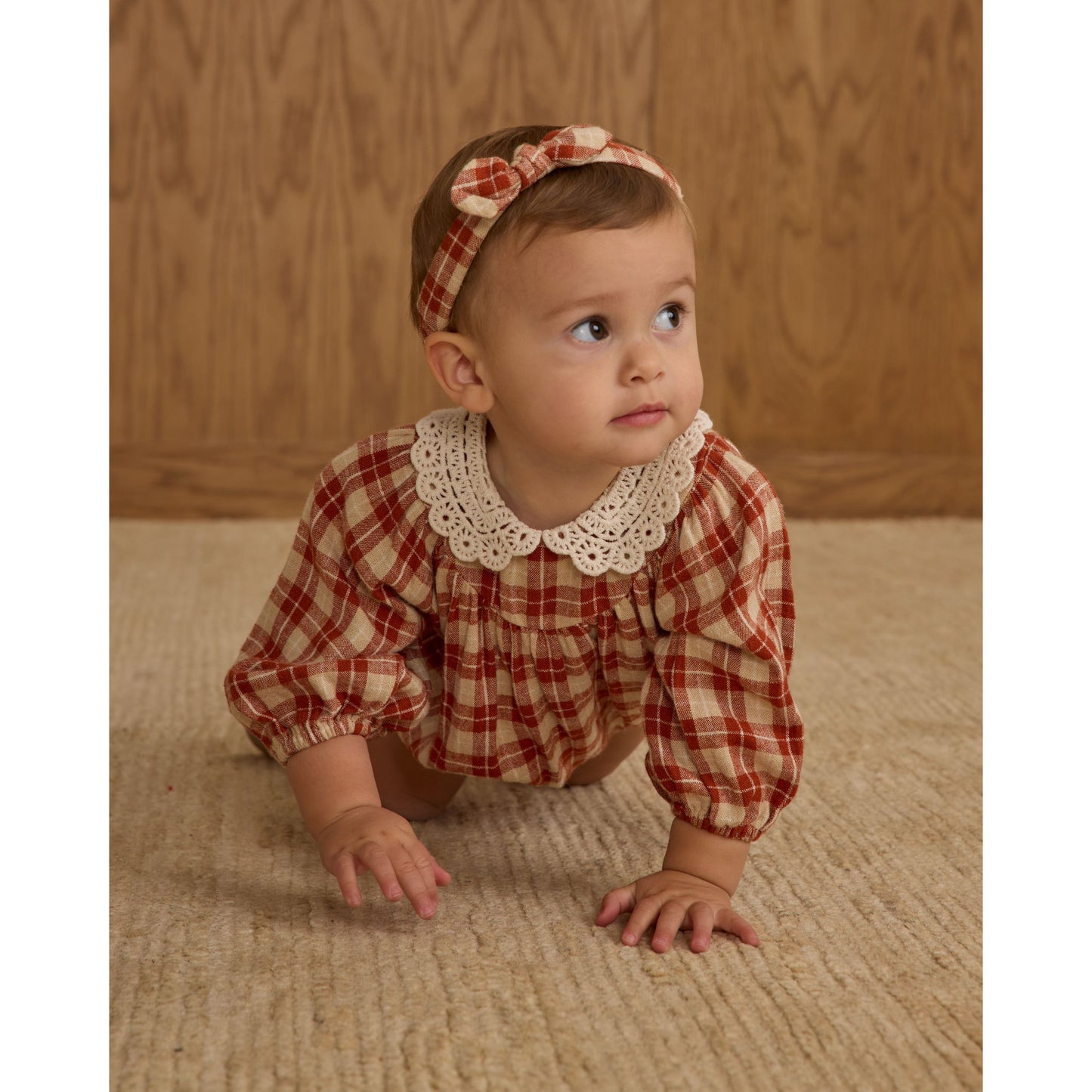 Heidi Romper || Red Plaid