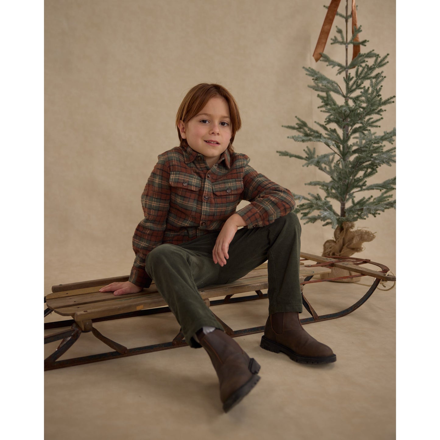 Pocketed Flannel Shirt || Holiday Plaid