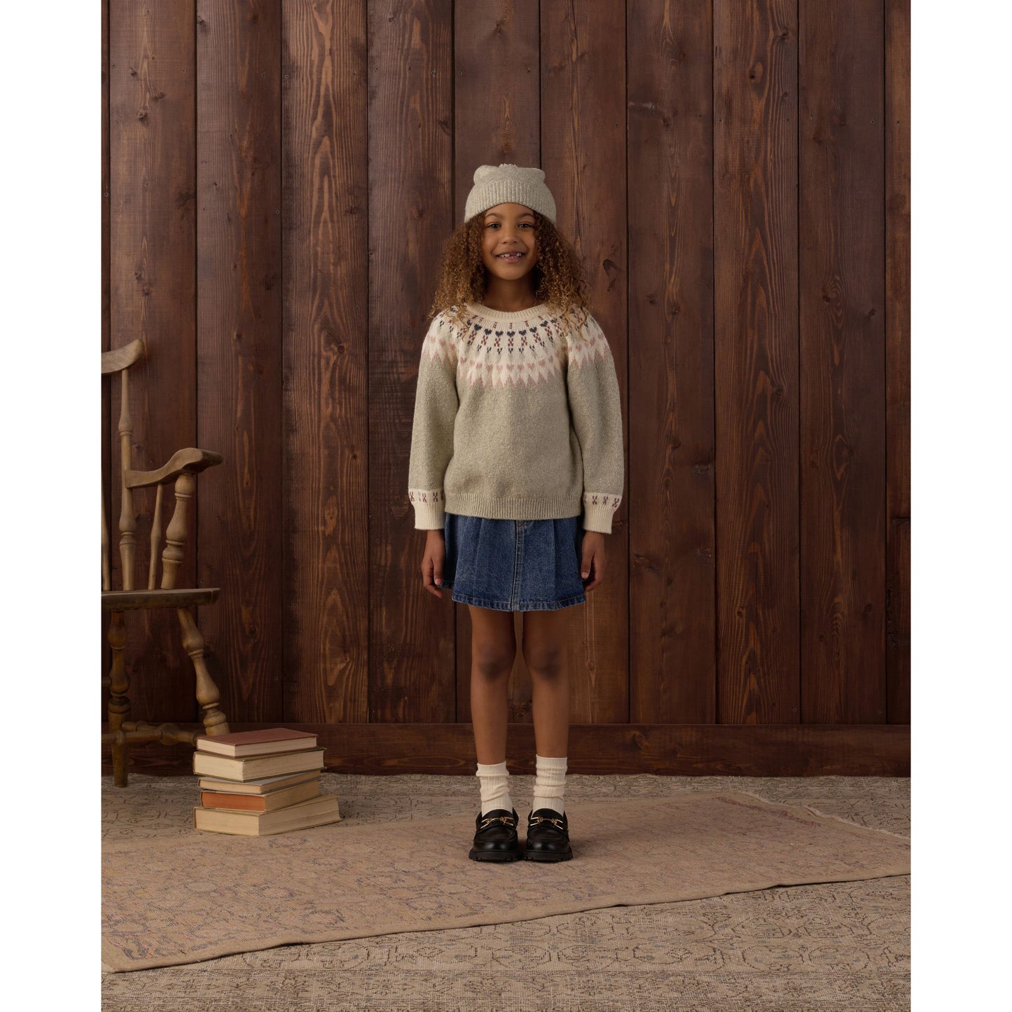 Pleated Denim Skirt II Indigo