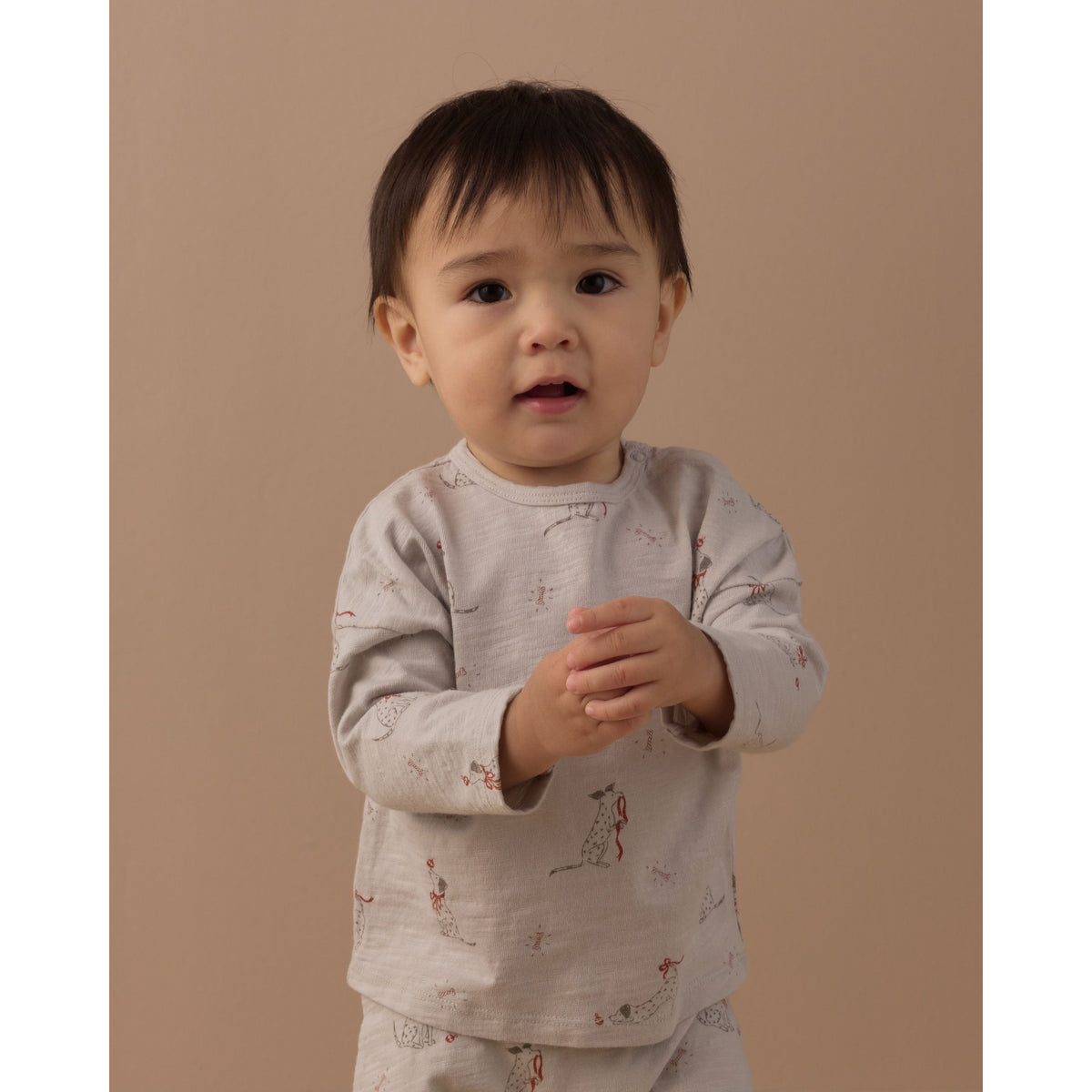 Long Sleeve Tee + Pant Set || Dalmatian