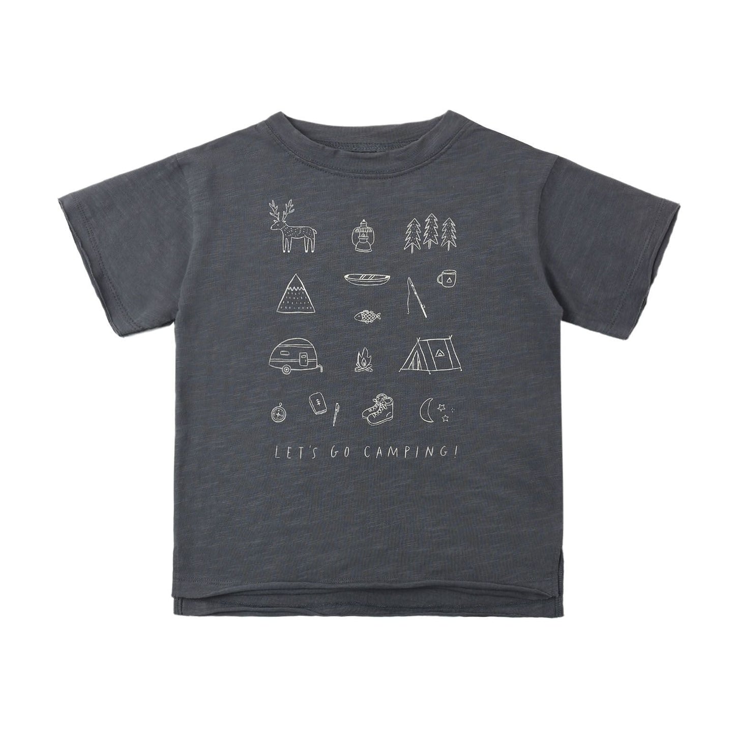 Raw Edge Tee ll Let's Go Camping