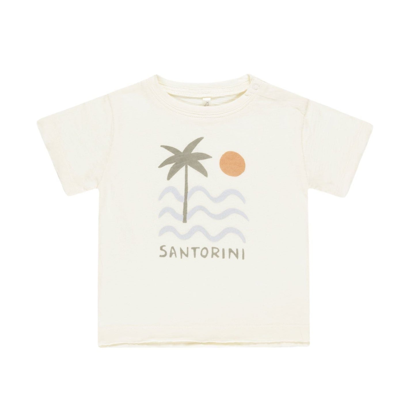 Raw Edge Tee || Santorini