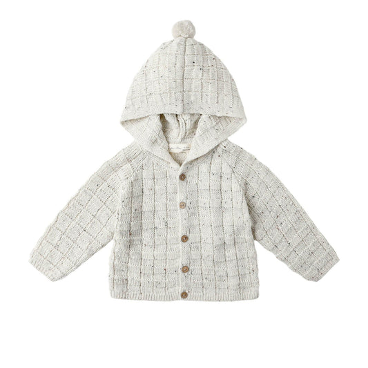 Tassel Cardigan || Oatmeal Speckle