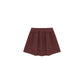 Button Front Mini Skirt || Burgundy