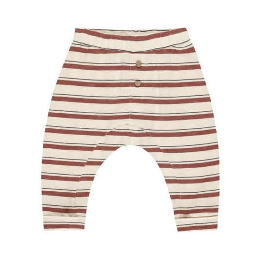 Baby Cru Pant || Brick Stripe