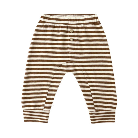 Baby Cru Pant || Brown Stripe