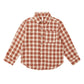 Collared Long Sleeve Shirt || Red Plaid