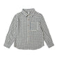 Collared Long Sleeve Shirt || Navy Check