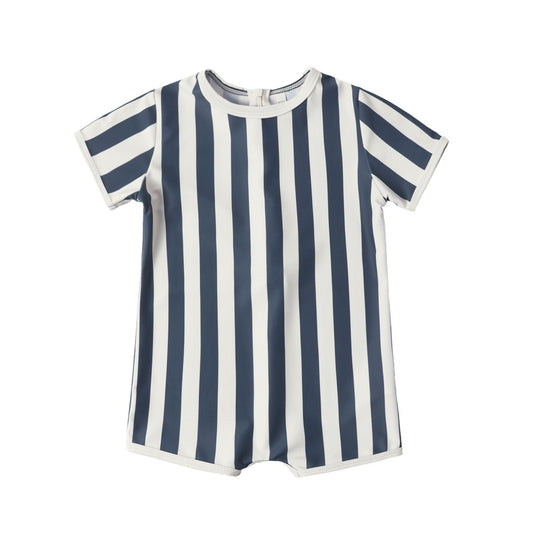 Shorty One-Piece || Navy Stripe