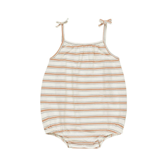 Nala Romper || Grapefruit Stripe