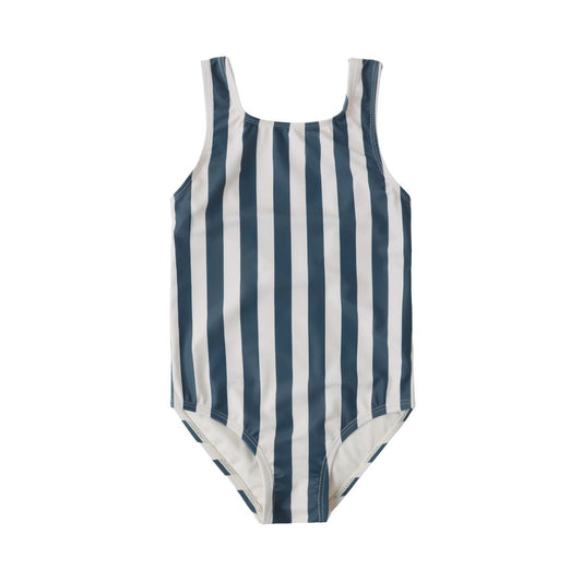 Moxie One-Piece || Navy Stripe