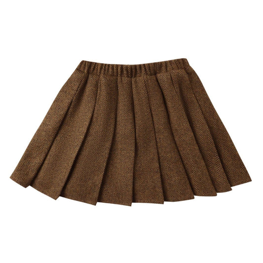 Pleated Mini Skirt || Rustic Plaid