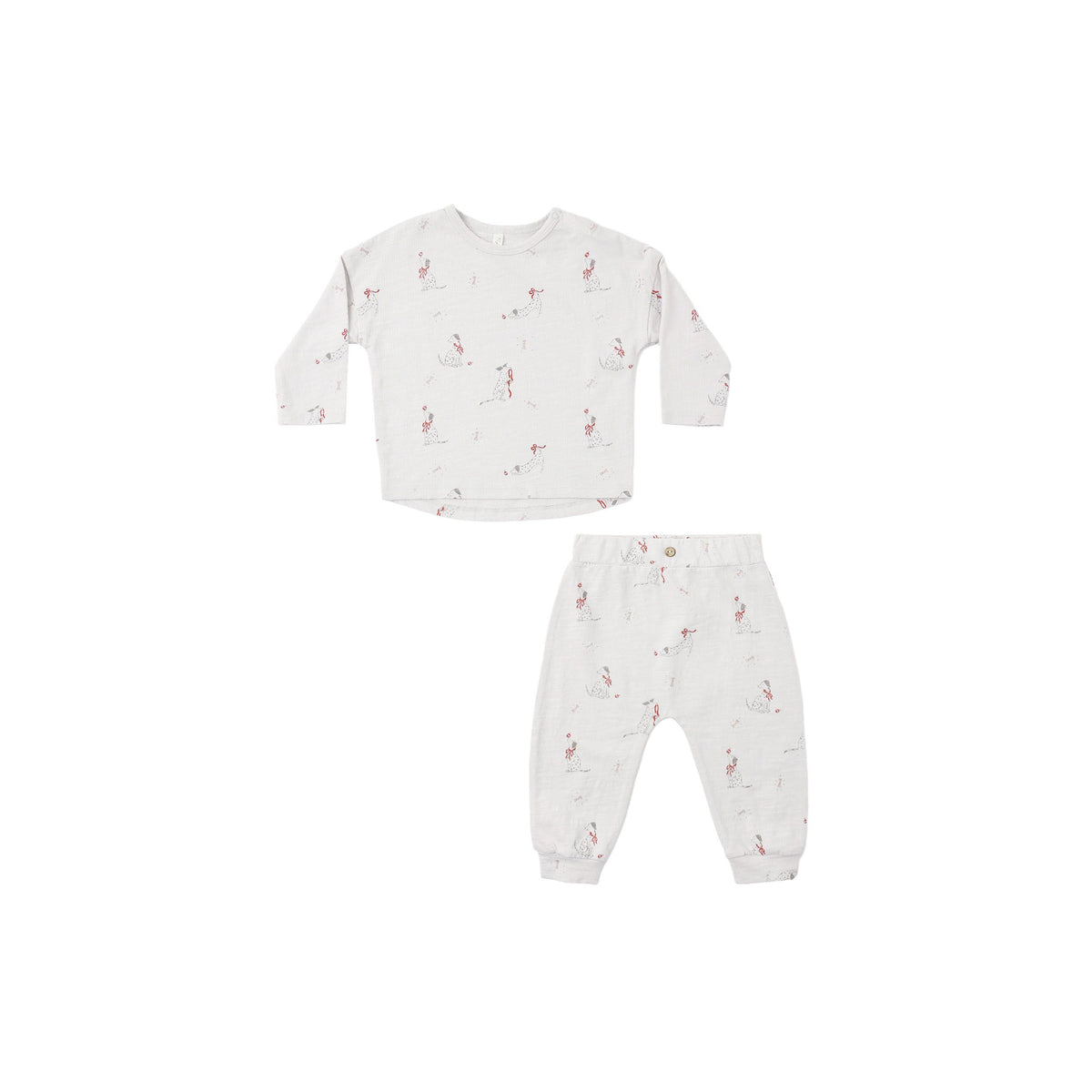Long Sleeve Tee + Pant Set || Dalmatian
