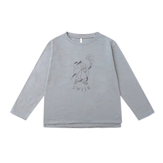 Raw Edge Long Sleeve Tee || Basketball