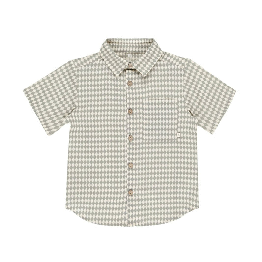 Collared Short Sleeve Shirt || Laurel Diamond