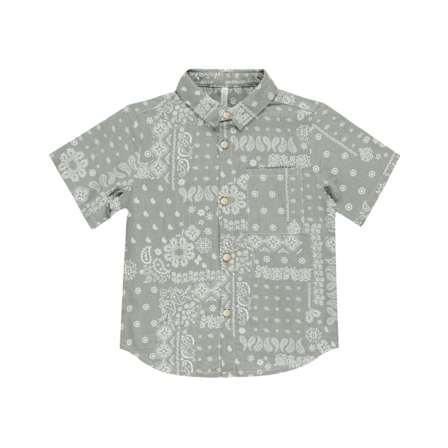 Collared Short Sleeve Shirt || Laurel Bandana