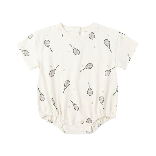 Relaxed Bubble Romper || Tennis