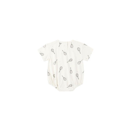 Relaxed Bubble Romper || Tennis