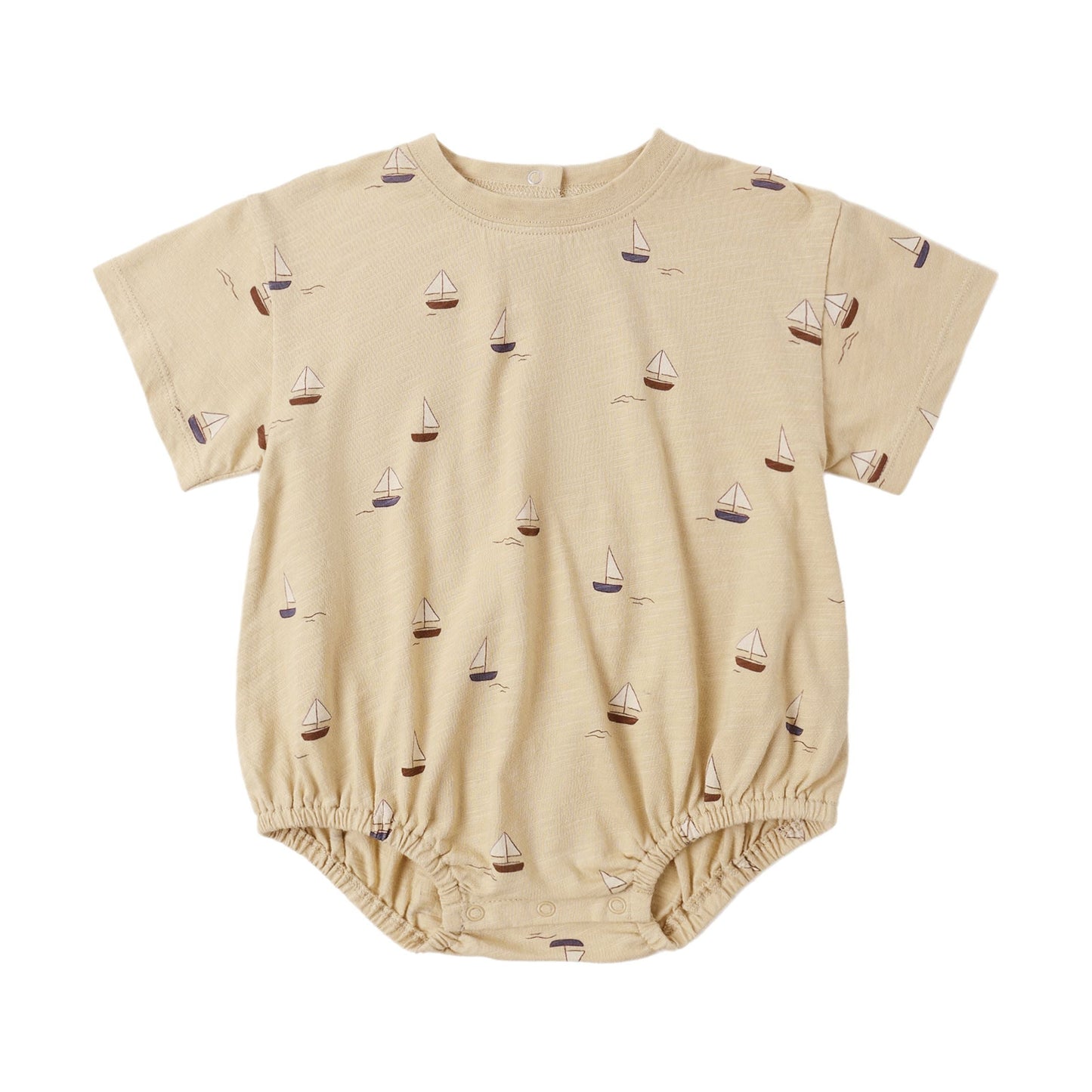 Relaxed Bubble Romper || Sailboats