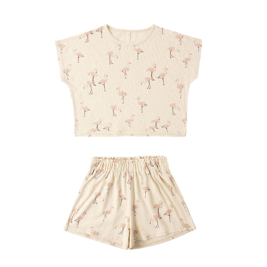 Raegan Set || Flamingo