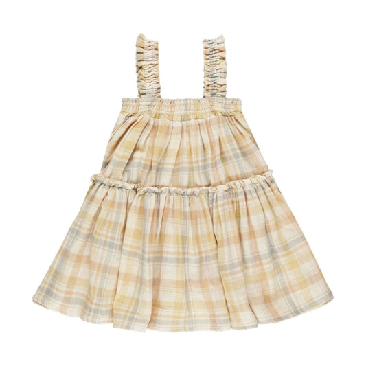 Cicily Dress || Pastel Plaid