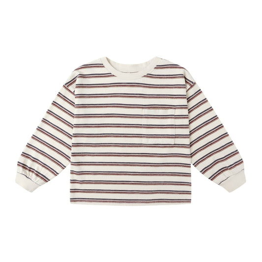 Relaxed Long Sleeve Tee || Vintage Stripe