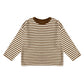 Camden Long Sleeve Tee || Brown Stripe