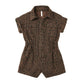 Utility Romper || Leopard