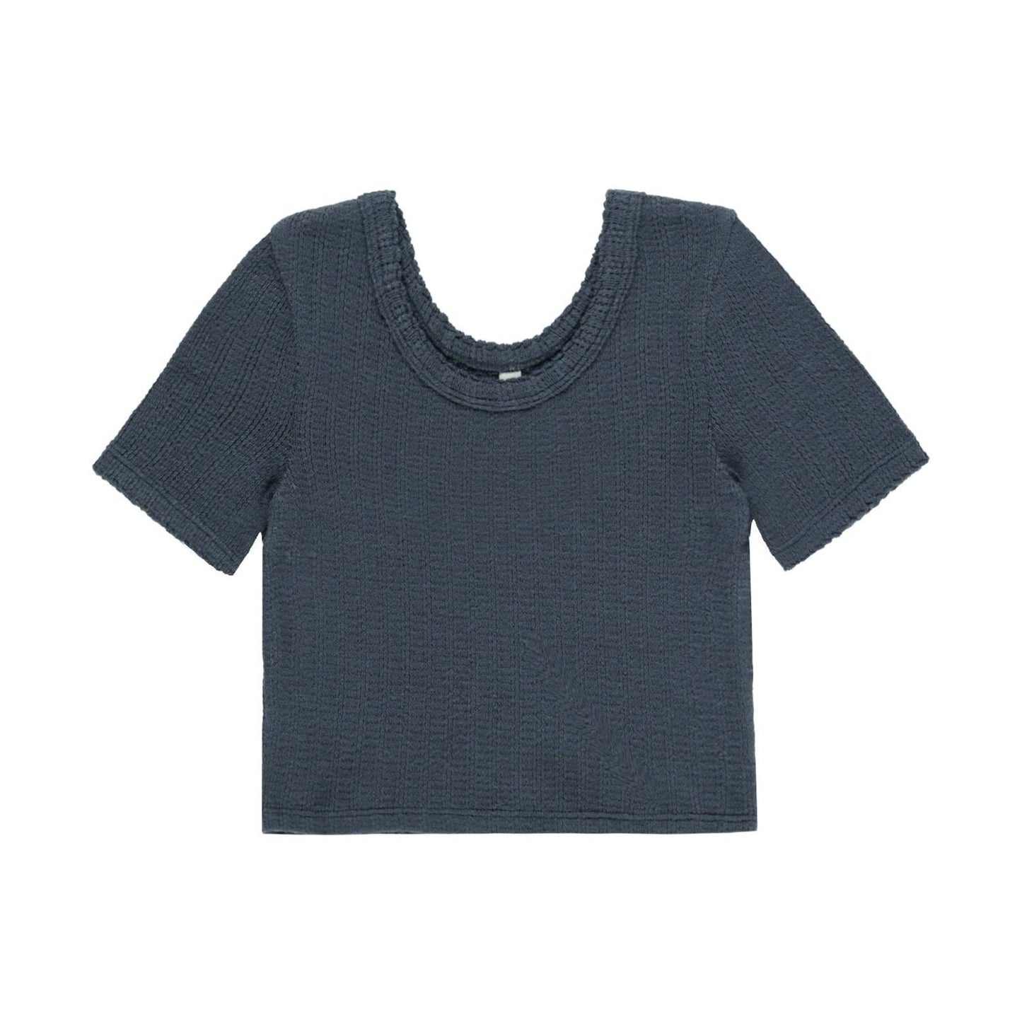 Scallop Tee || Indigo