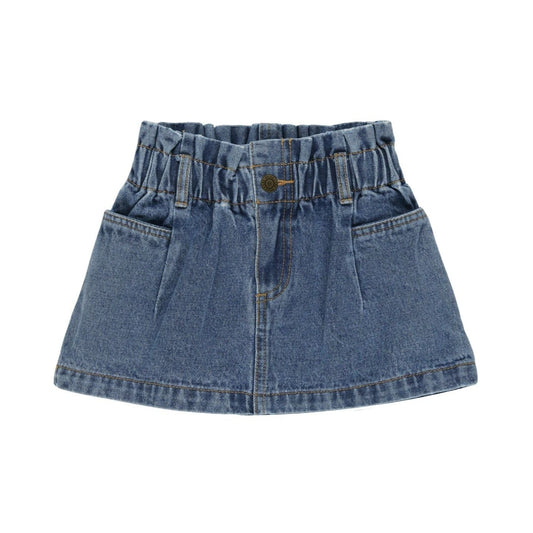 Denim Mini Skirt || Indigo