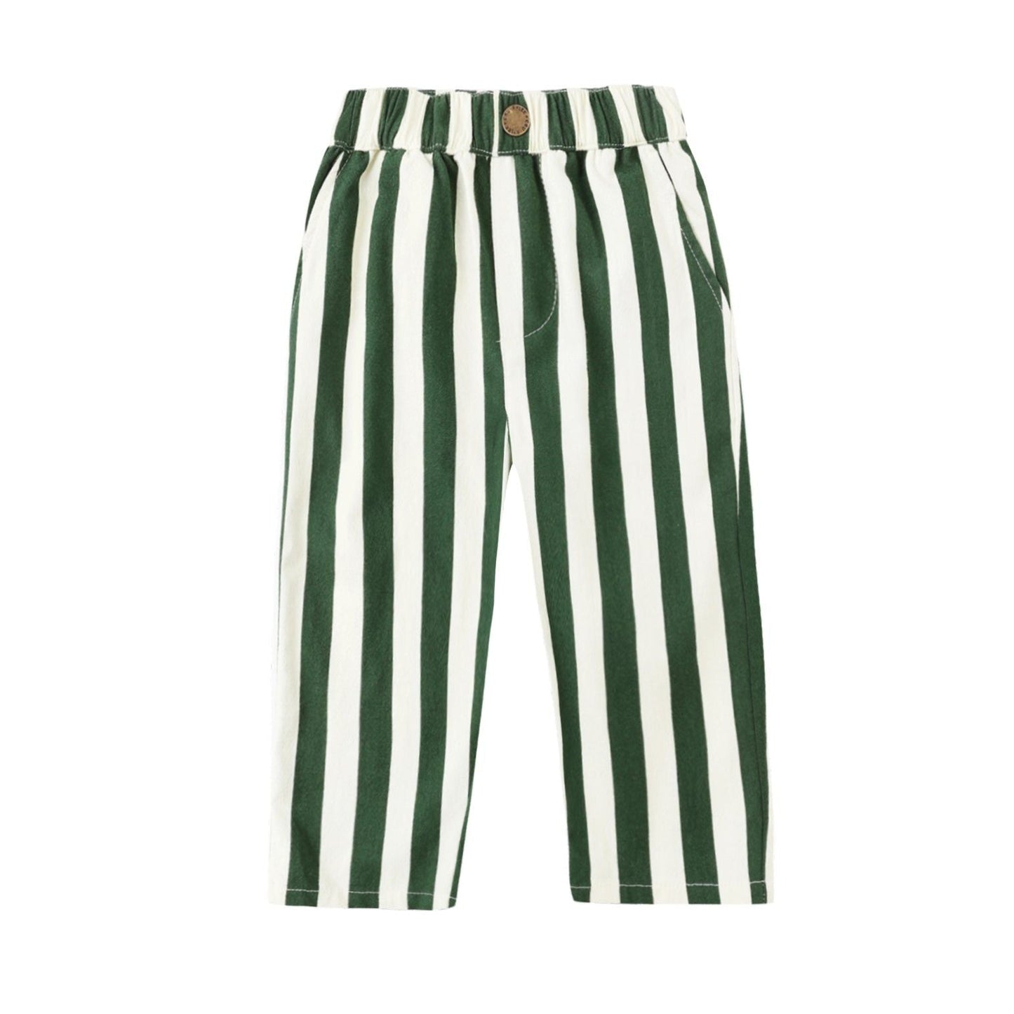 Baggy Pant || Green Stripe
