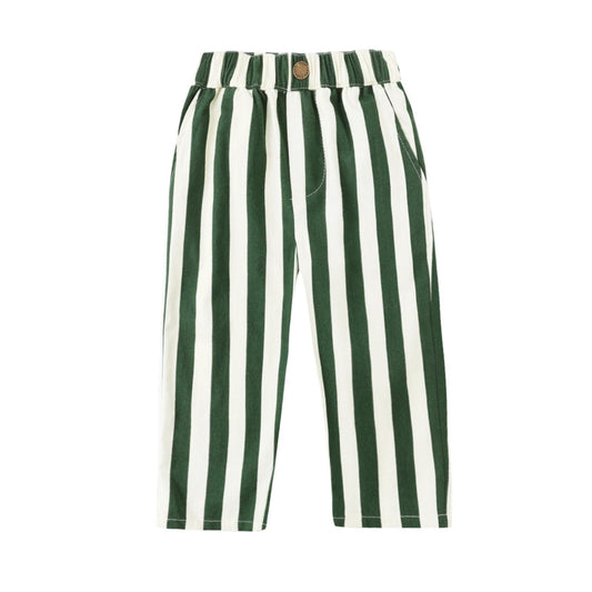 Baggy Pant || Green Stripe