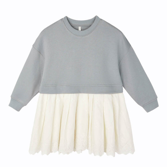 Sweatshirt Dress || Dusty Blue