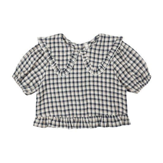 Prairie Blouse || Navy Check