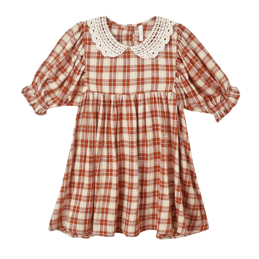 Heidi Dress || Red Plaid
