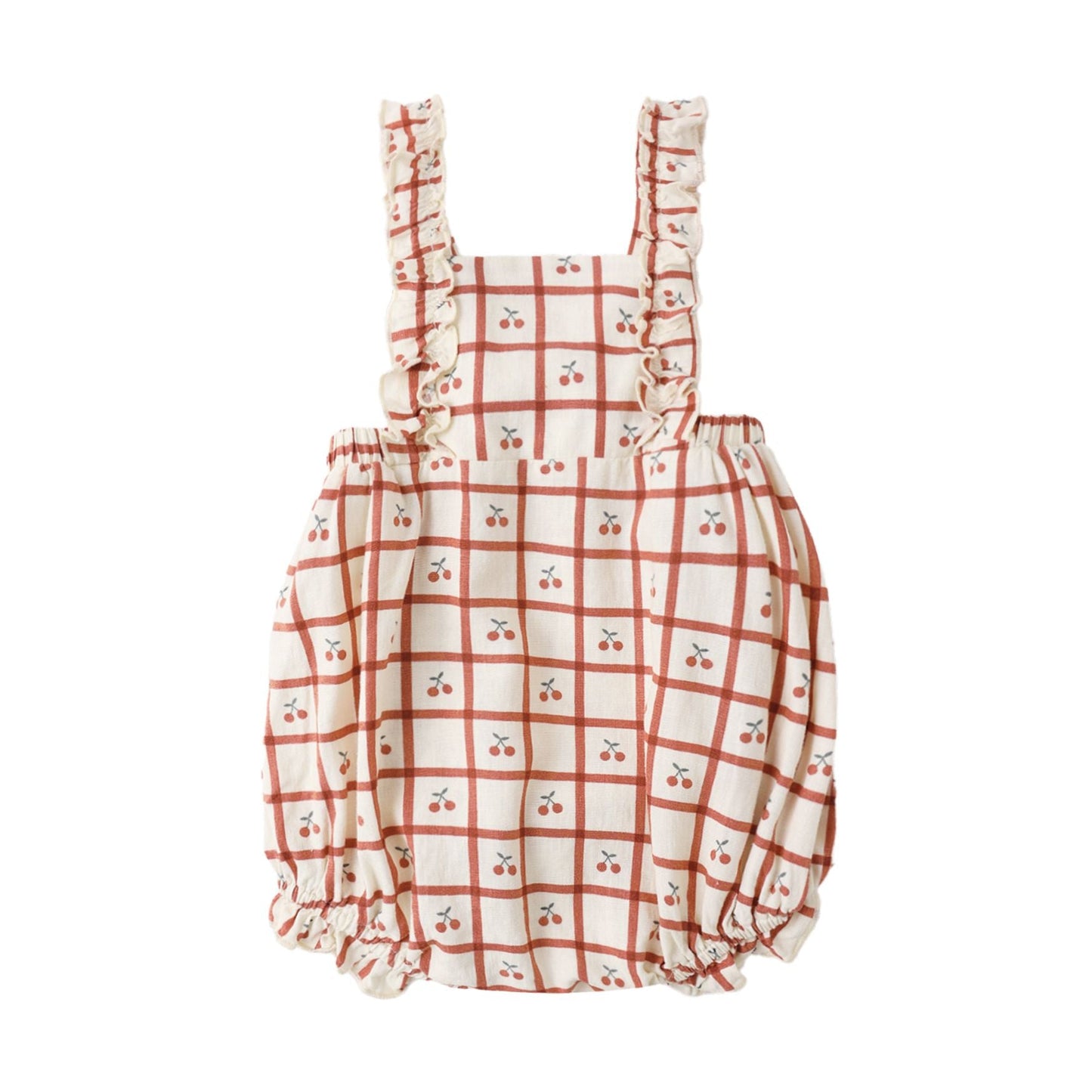 Chiara Romper || Cherry Check