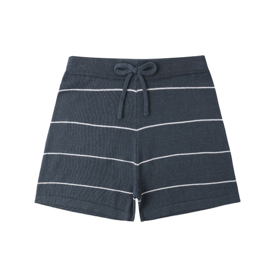 Chandler Knit Short || Navy Stripe
