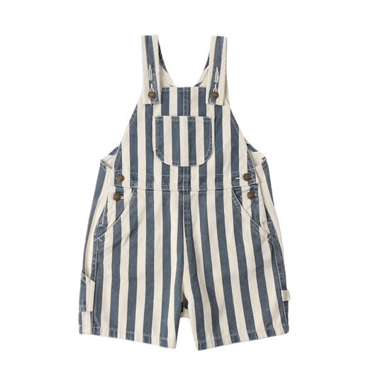 Denim Shortall || Navy Stripe